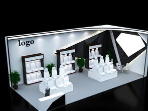 汽車用品幾何設計展會 3D效果圖下載與數字創(chuàng)意展示服務